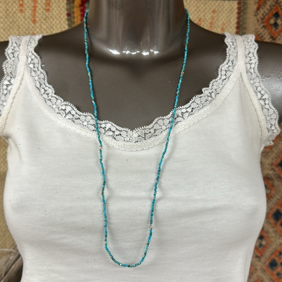 Twist and Turn Turquoise Wrap Necklace AND Bracelet by Chan Luu. Sundance - Picture 4 of 9
